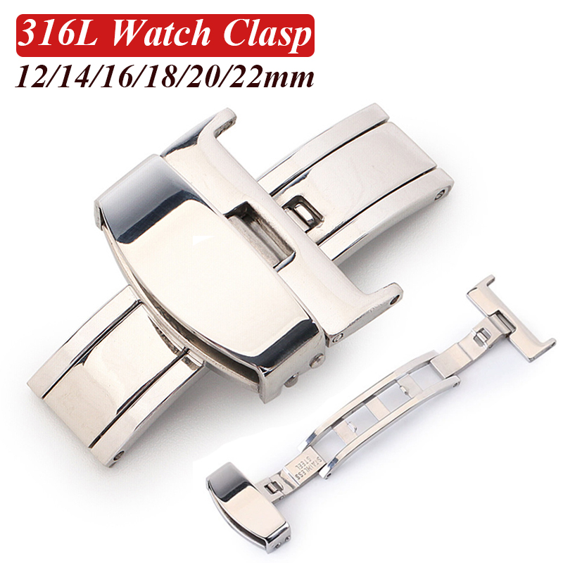 Butterfly Clasp Deployant - 316L Paslanmaz Çelik Kelebek Toka saat