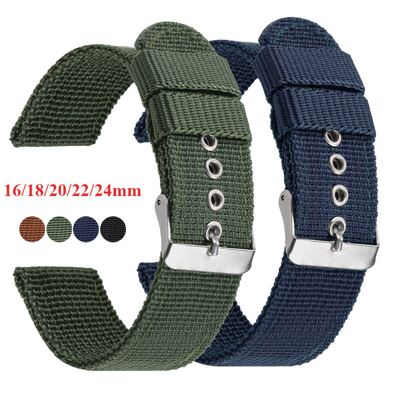 Nato Strap Nylon - Naylon saat kayışı Kahverengi Yeşil Siyah