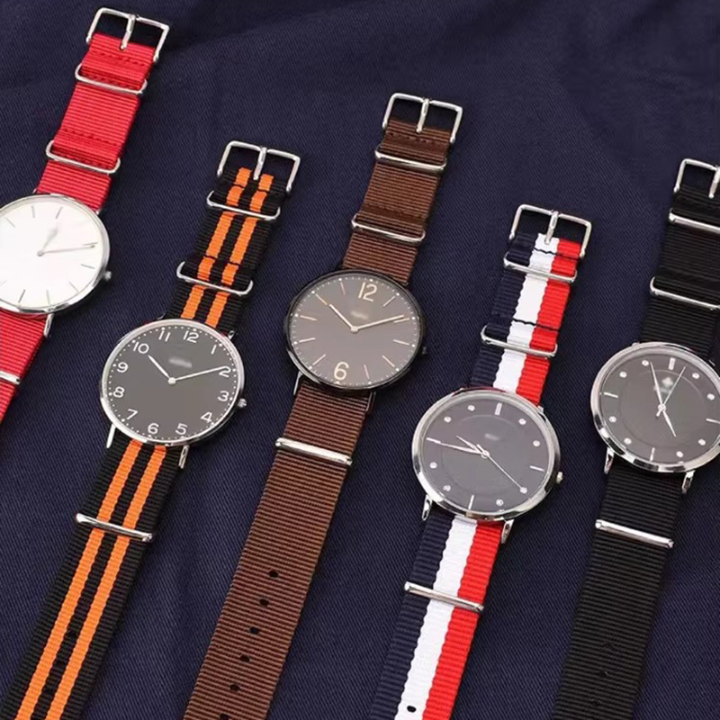 Nato Strap Nylon - 18/20/22/24mm Cambos çizgili güçlü kumaş naylon