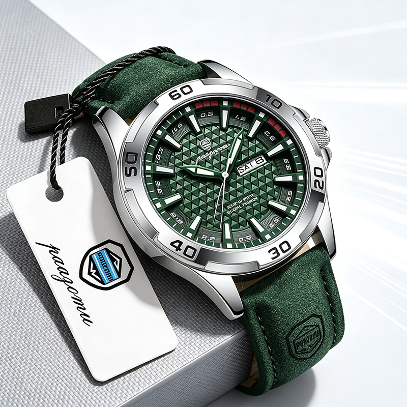 Leather Watch Band Men - PAAZOMU Lüks Marka Erkek Saatleri Moda