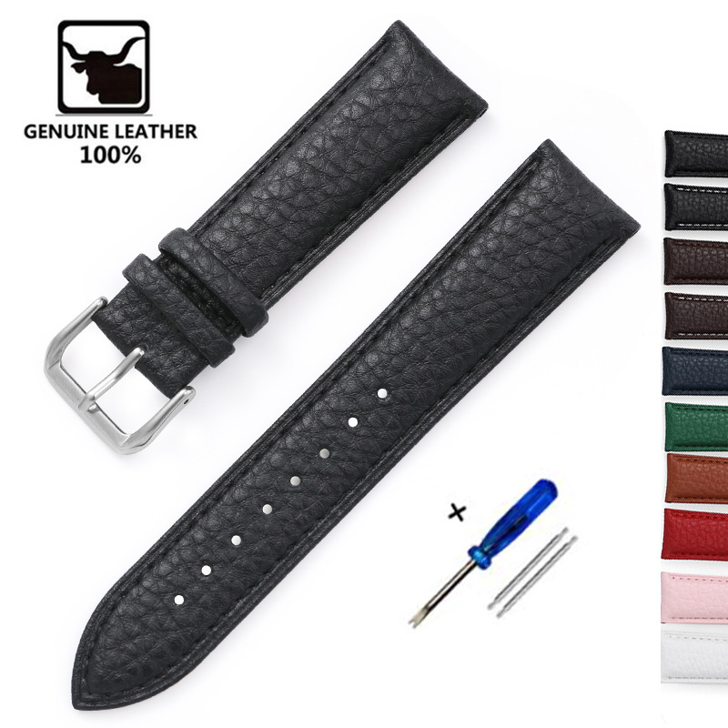 Nato Strap Nylon - Litchi Desen Yumuşak Deri saat kayışı