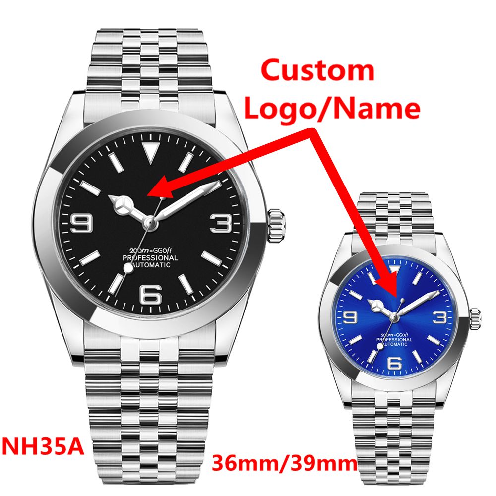 Stainless Bracelet Diver - Özel Logo Lüks NH35 Saat Kadın
