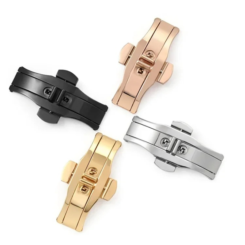 Butterfly Clasp Deployant - Cilalı Paslanmaz Çelik Toka saat kayışı
