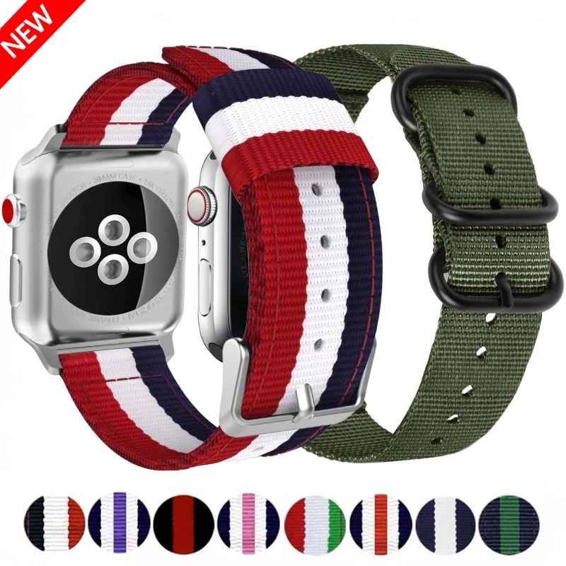 Canvas Strap Watch - Naylon Kanvas Kayış Apple Watch 10