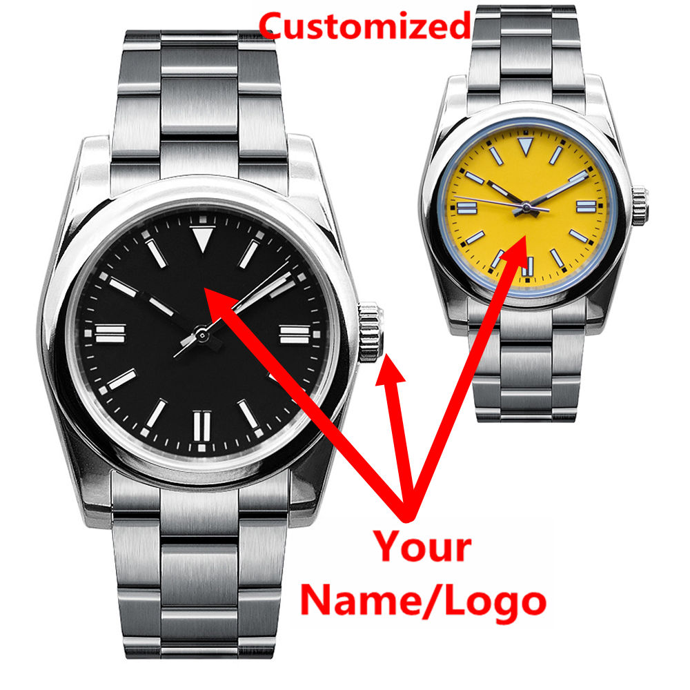 Stainless Bracelet Diver - Özel Logo Erkek Saati Safir Lüks