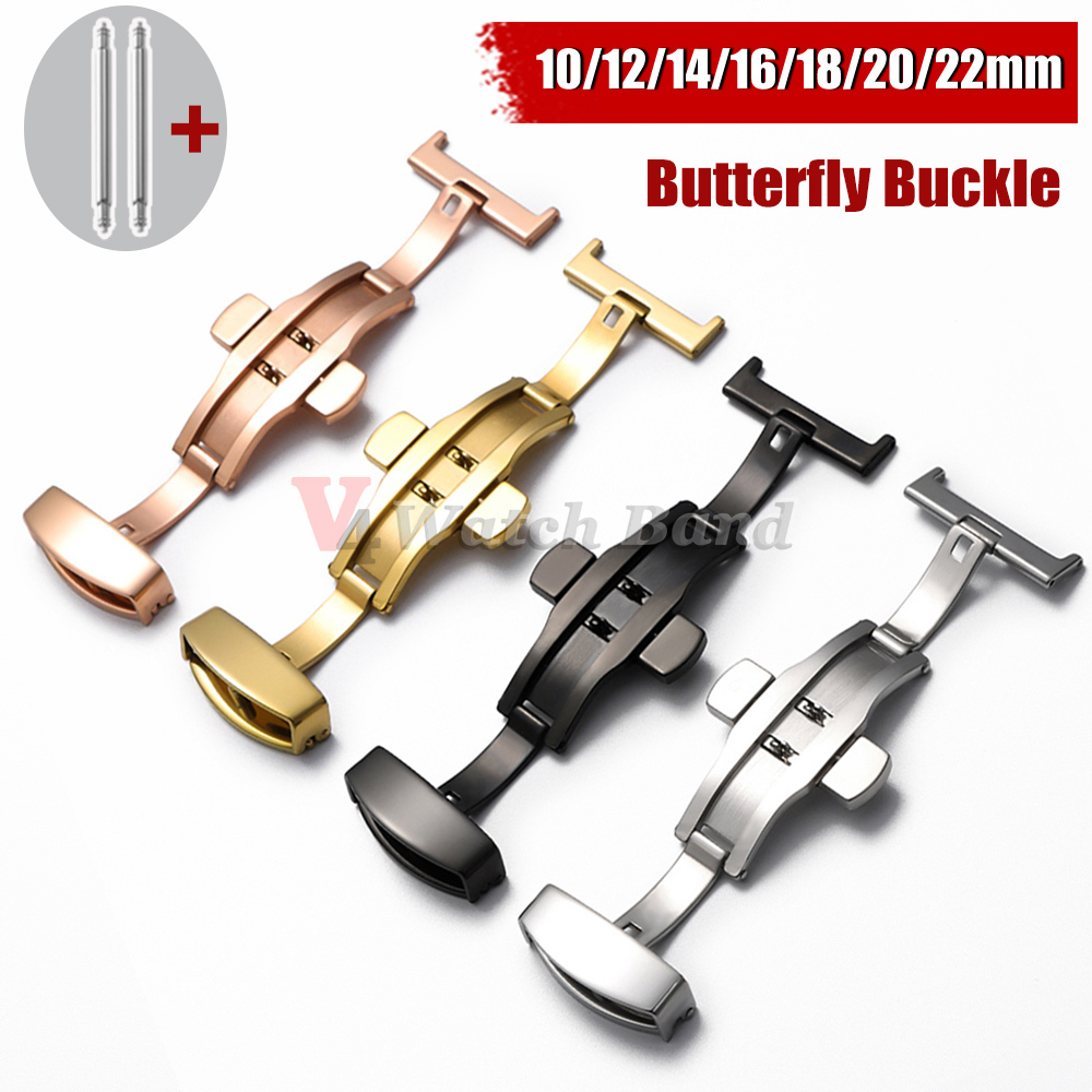 Butterfly Clasp Deployant - Paslanmaz Çelik Toka Kayışı saat kayışı