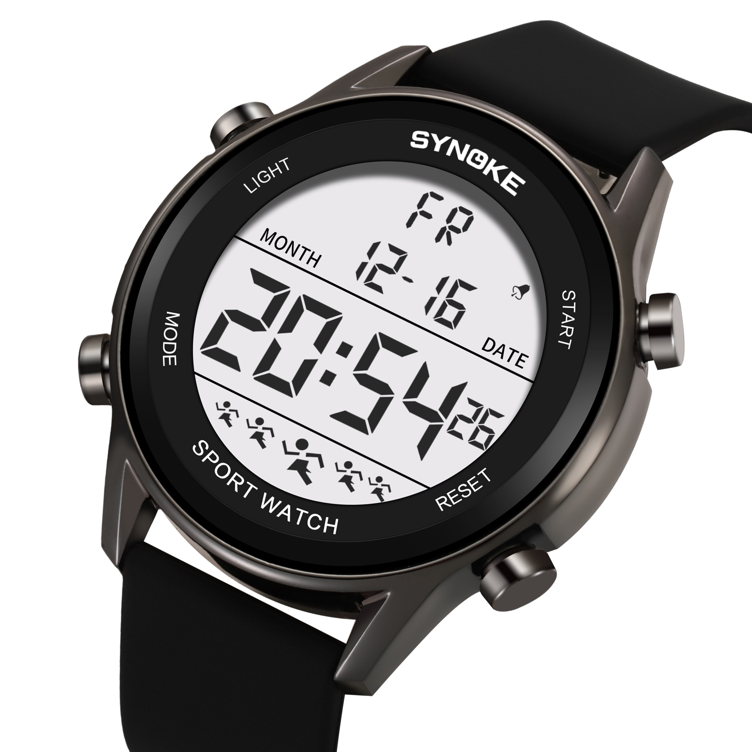 Rubber Strap Diver - Erkekler için dijital saatler su geçirmez