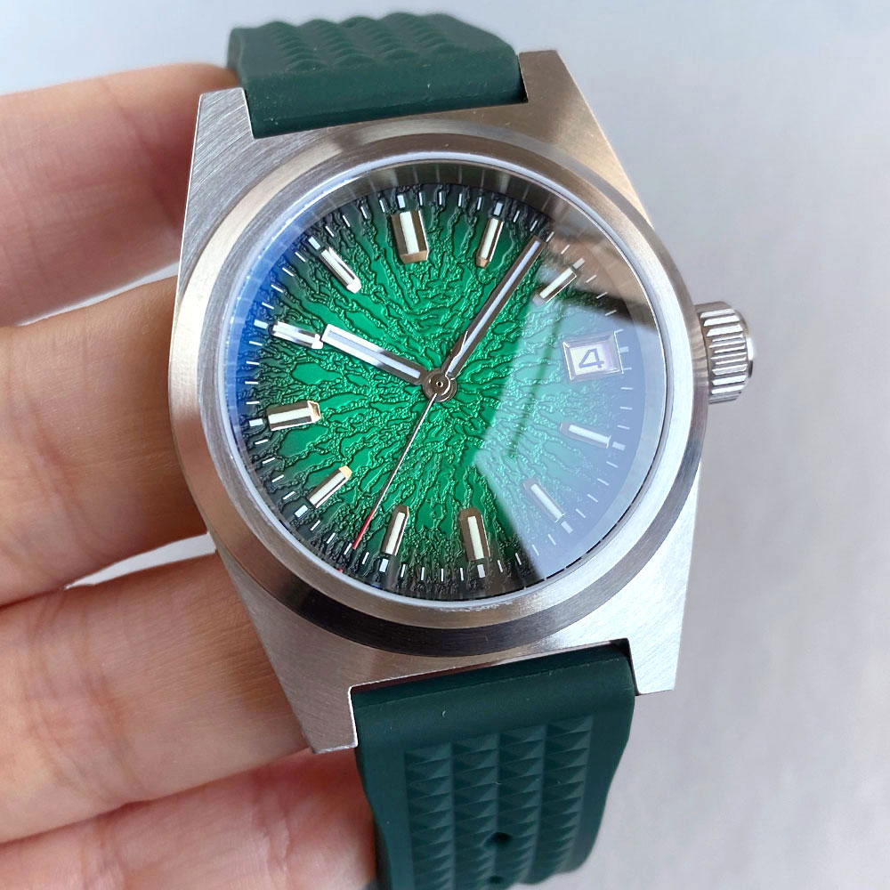Yeni 38mm Mekanik Saat Erkekle - Rubber Strap Diver incelemesi ve fiyatı
