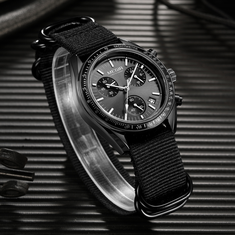 MEGIR Yeni Lüks erkek Saatler  - Canvas Strap Watch incelemesi ve fiyatı