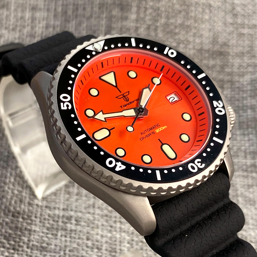 Tandorio 41mm Titanyum NH35 Er - Rubber Strap Diver incelemesi ve fiyatı