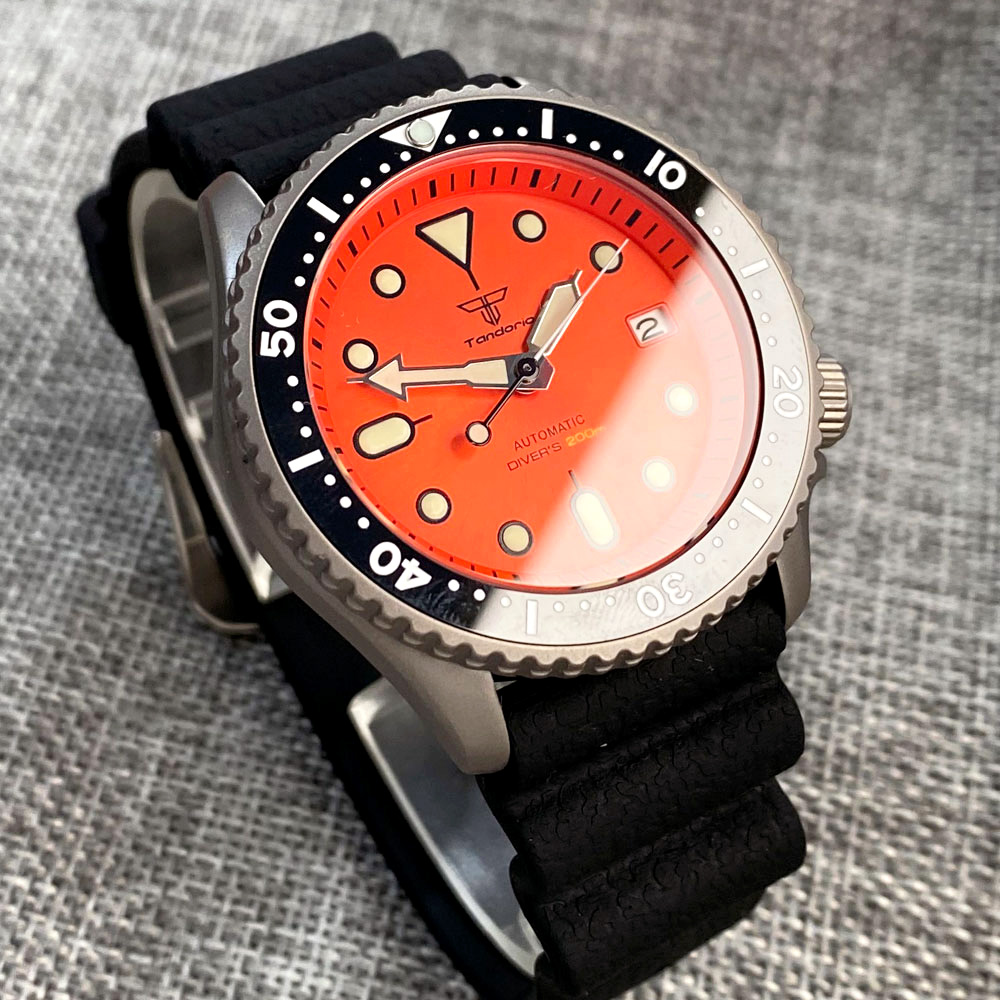 Tandorio 41mm Titanyum NH35 Er - Rubber Strap Diver incelemesi ve fiyatı