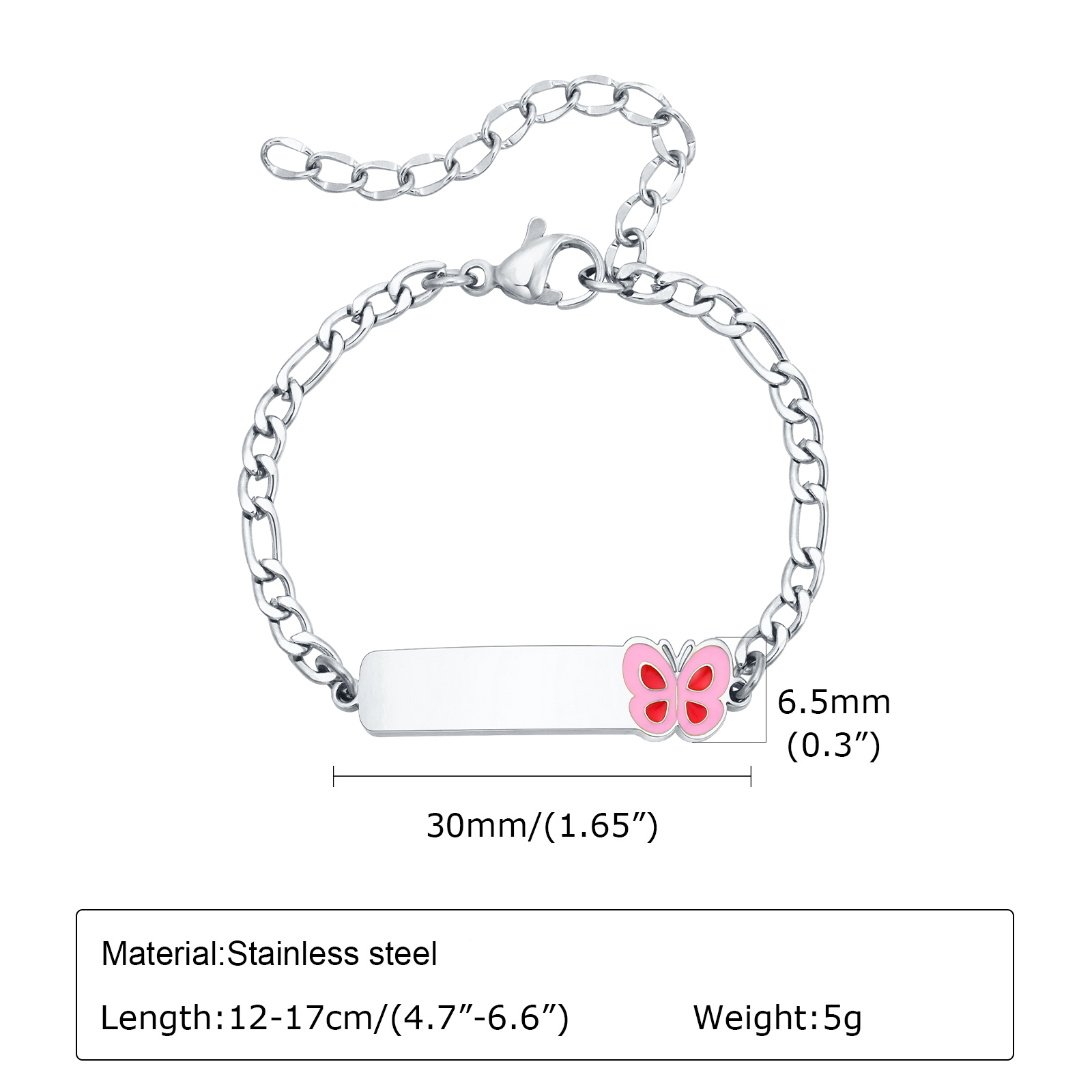 Vnox kişiselleştirilmiş vaftiz - Butterfly Clasp Deployant incelemesi ve fiyatı