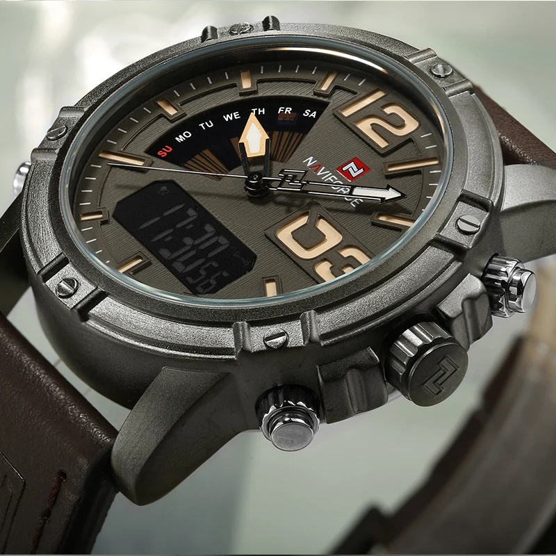 NAVIFORCE Üst Marka Erkek Izle - Leather Watch Band Men incelemesi ve fiyatı