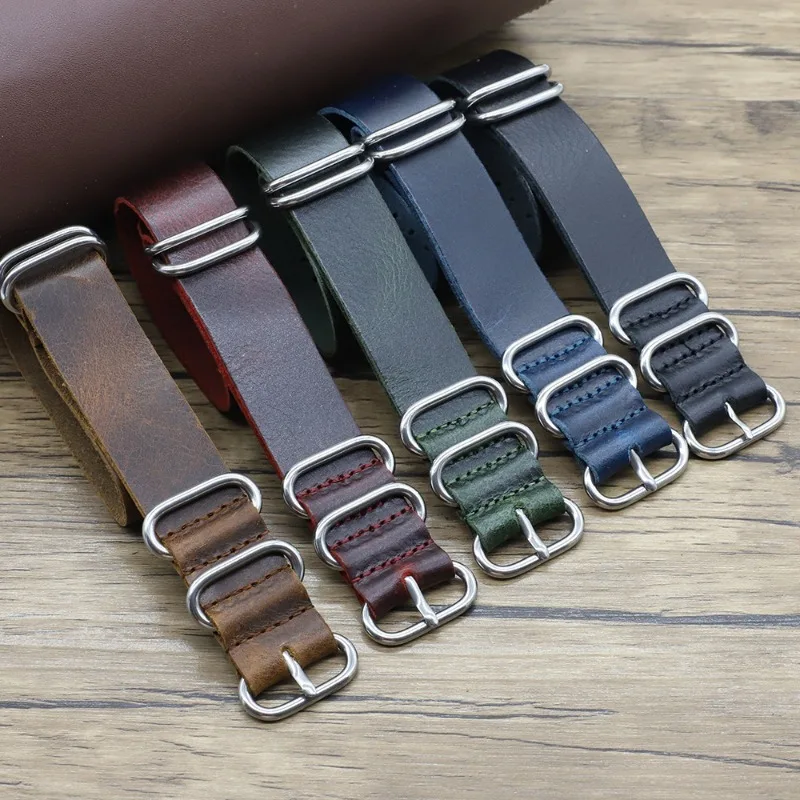 Vintage Hakiki Deri saat kordo - Nato Strap Nylon incelemesi ve fiyatı