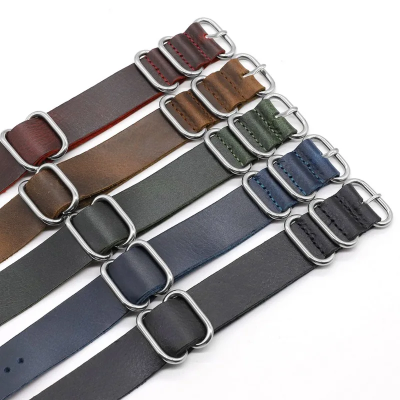 Vintage Hakiki Deri saat kordo - Nato Strap Nylon incelemesi ve fiyatı