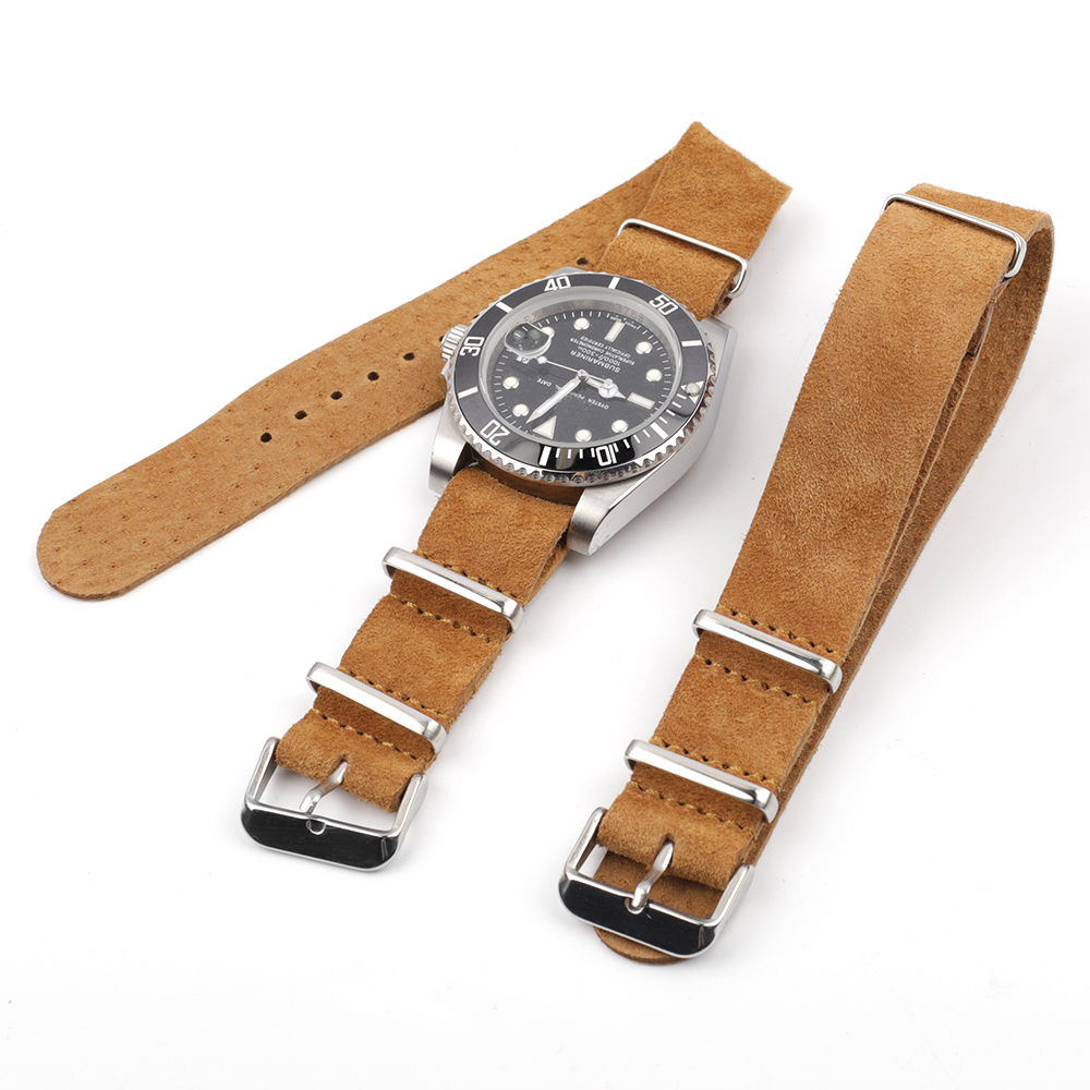 Yumuşak Retro Süet Hakiki Deri - Nato Strap Nylon incelemesi ve fiyatı