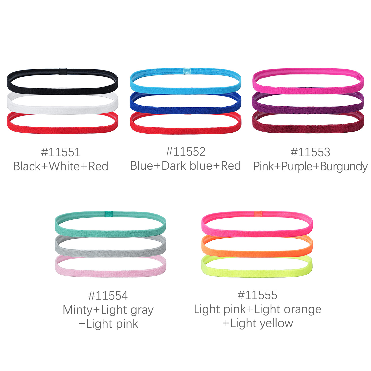 3 adet kaymaz spor kafa bandı  - Silicone Band Women incelemesi ve fiyatı