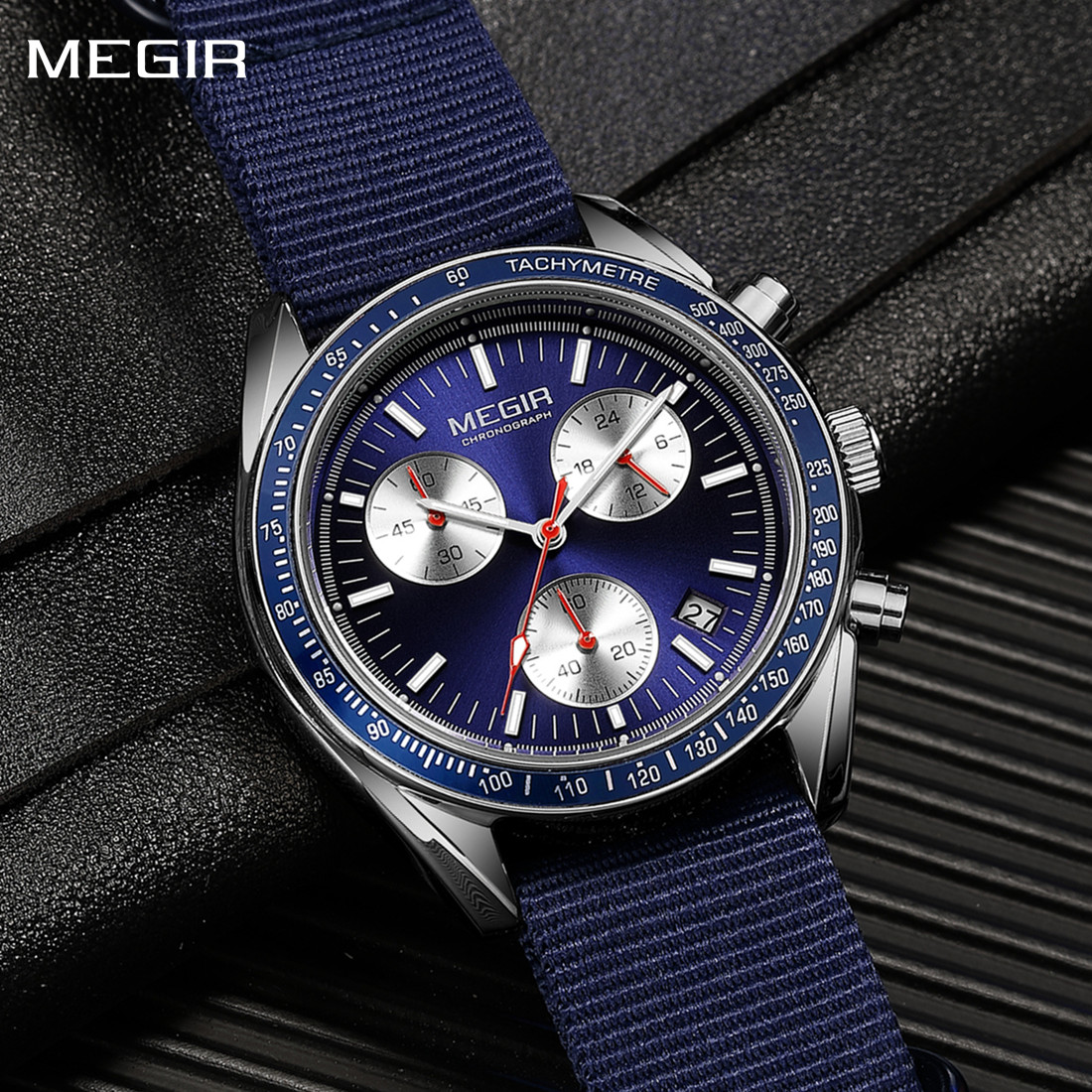 MEGIR Kronograf Kanvas Kayış E - Canvas Strap Watch incelemesi ve fiyatı