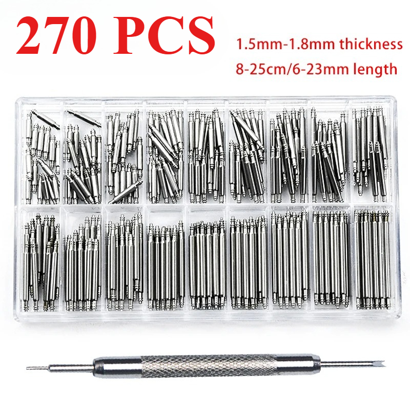 270 adet/set Paslanmaz Çelik Y - Spring Bar Tool Set incelemesi ve fiyatı