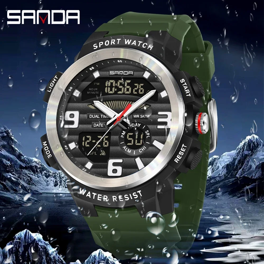 SANDA Çok Fonksiyonlu Erkek Sa - Rubber Strap Diver incelemesi ve fiyatı